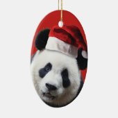 Christmas Panda Bear Keramik Ornament (Rechts)