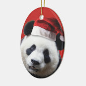 Christmas Panda Bear Keramik Ornament (Links)