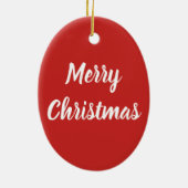 Christmas Panda Bear Keramik Ornament (Hinten)