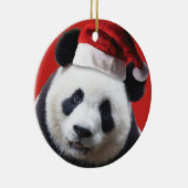 Christmas Panda Bear Keramik Ornament (Rechts)