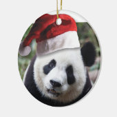 Christmas Panda Bear Keramik Ornament (Links)
