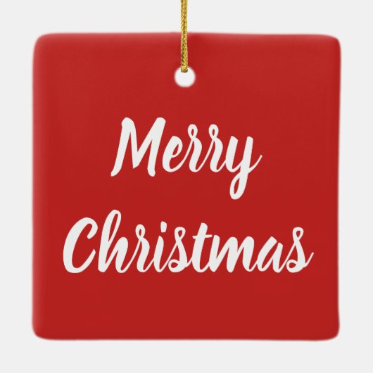 Christmas Panda Bear Keramikornament (Rückseite)