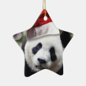 Christmas Panda Bear Keramikornament (Rechts)