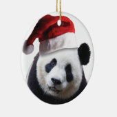 Christmas Panda Bear Keramikornament (Rechts)
