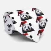 Christmas Panda Bear Krawatte (Gerollt)