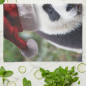Christmas Panda Bear Küchentuch (Gefaltet)