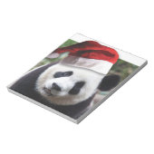 Christmas Panda Bear Notizblock (Rotiert)