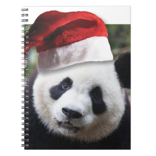 Christmas Panda Bear Notizblock