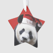 Christmas Panda Bear Ornament (Vorderseite)