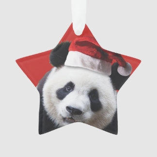 Christmas Panda Bear Ornament