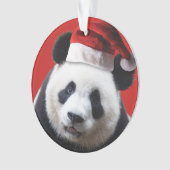 Christmas Panda Bear Ornament (Vorderseite)