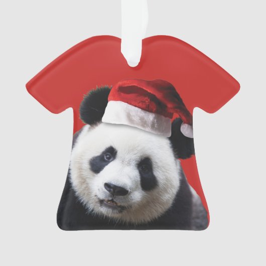 Christmas Panda Bear Ornament (Vorderseite)