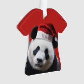 Christmas Panda Bear Ornament (Vorderseite)