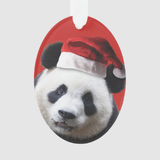 Christmas Panda Bear Ornament