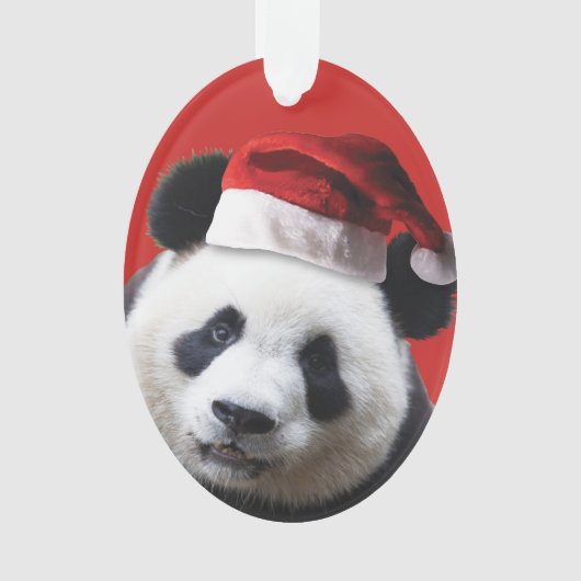Christmas Panda Bear Ornament (Vorderseite)