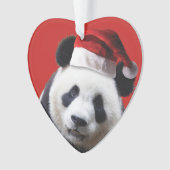 Christmas Panda Bear Ornament (Vorderseite)