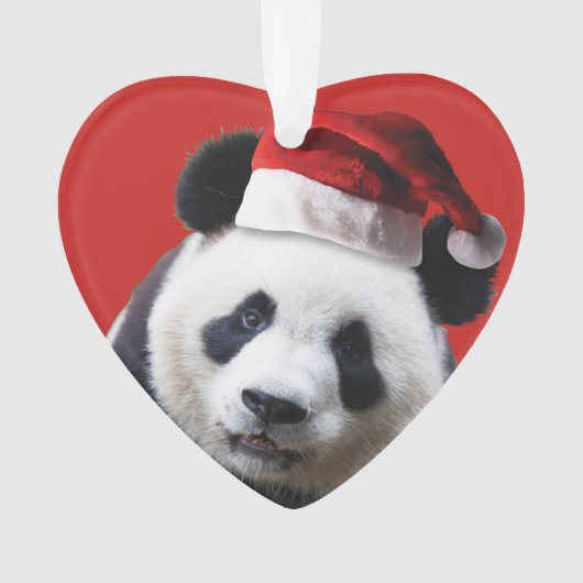 Christmas Panda Bear Ornament (Vorderseite)