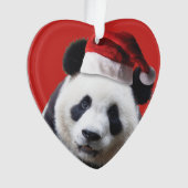 Christmas Panda Bear Ornament (Vorderseite)