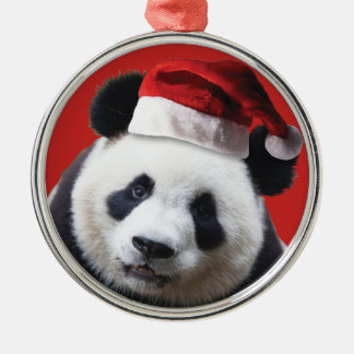 Christmas Panda Bear Ornament Aus Metall