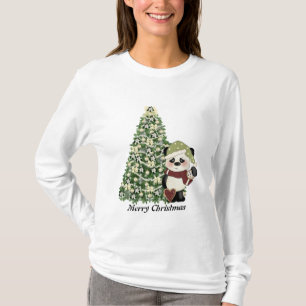 Christmas Panda Bear T - Shirt