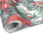 Christmas Panda Design Geschenkpapier (Rolleneckpunkt)