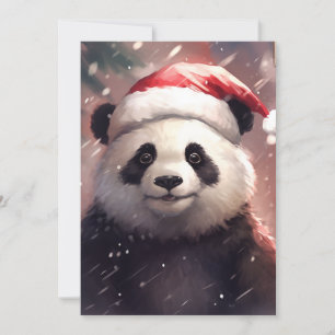 Christmas Panda Feiertagskarte