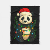 Christmas Panda  Fleecedecke (Vorderseite)