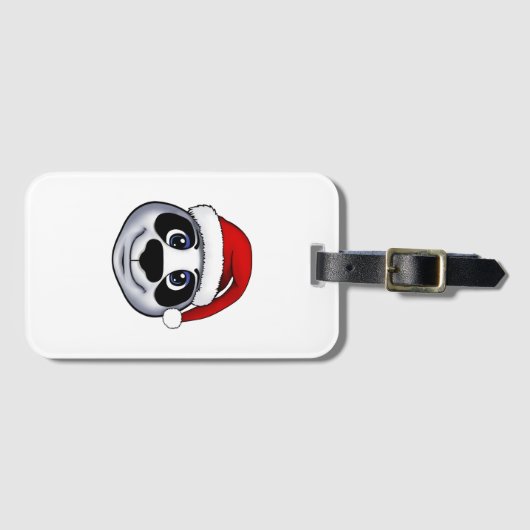 Christmas Panda Gepäckanhänger (Vorderseite (Horizontal))