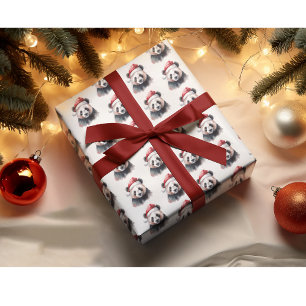 Christmas Panda Geschenkpapier