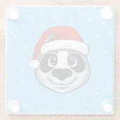 Christmas Panda Glasuntersetzer (Rückseite)