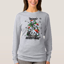 Christmas Panda Graphic T-Shirt