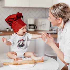 Christmas Panda", individuell anpassbar Baby Strampler