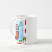 Christmas Panda Kaffeetasse (Vorderseite Links)