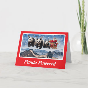 Christmas Panda Karte