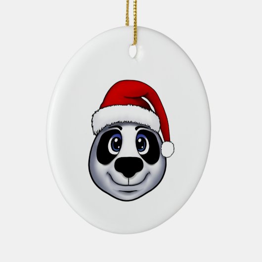 Christmas Panda Keramik Ornament (Rechts)