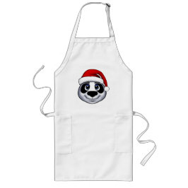 Christmas Panda Lange Schürze