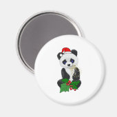 Christmas Panda Magnet (Vorderseite/Rückseite)