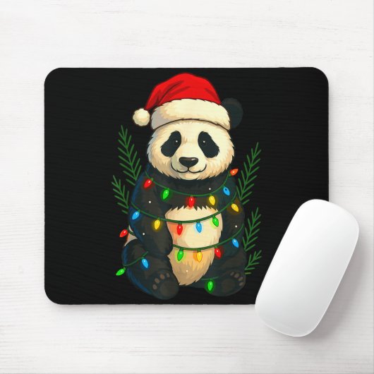 Christmas Panda Mousepad (Mit Mouse)