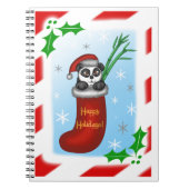 Christmas Panda Notizblock (Vorderseite)