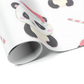 Christmas Panda Pattern Geschenkpapier (Rolleneckpunkt)