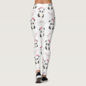 Christmas Panda Pattern Leggings (Rückseite)