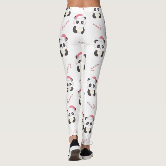 Christmas Panda Pattern Leggings (Rückseite)