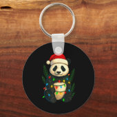 Christmas Panda  Schlüsselanhänger (Vorderseite)