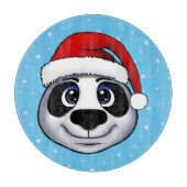 Christmas Panda Schneidebrett (Vorderseite)