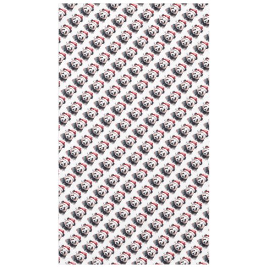 Christmas Panda Tischdecke (Vorderseite)