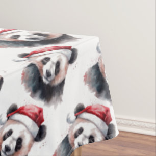 Christmas Panda Tischdecke