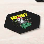 Christmas Panda Untersetzer (angewinkelt)