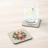 Christmas Panettone Arrangement Getränkeuntersetzer (Rechte Seite)