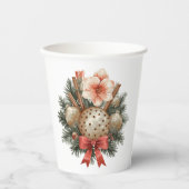 Christmas Panettone Arrangement Pappbecher (Vorderseite)