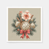 Christmas Panettone Arrangement Serviette (Vorderseite)